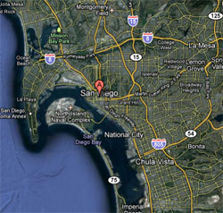 Map of San Diego